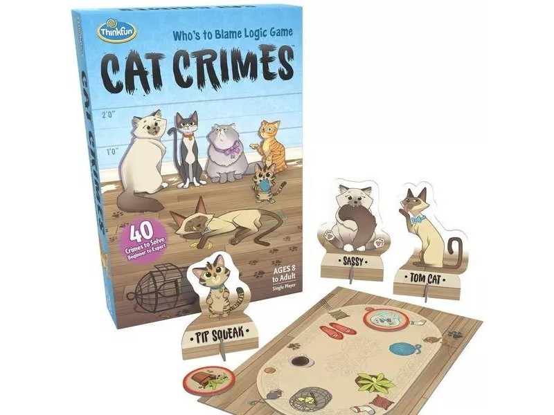 ThinkFun Cat Crimes – Zsivány cicák doboz és kártyák