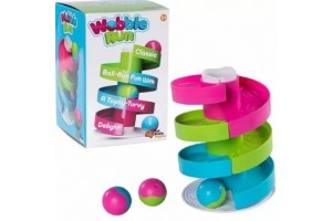 Fat Brain Toys spiráltorony — csörgő labda bébijáték