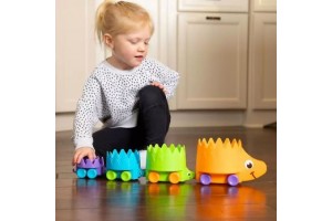 Fat Brain Toys: Rejtőzködő sünik - színes, pakolható