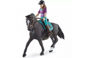 Schleich Lisa és Vihar kézzel festett ló és lovas 42541