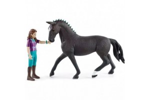 Schleich Lisa és Vihar kézzel festett ló és lovas 42541
