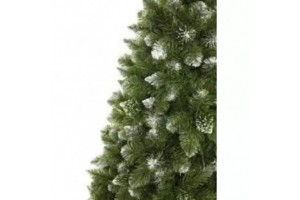 Diamond műfenyő 180 cm - sötétzöld, havas tűlevelek