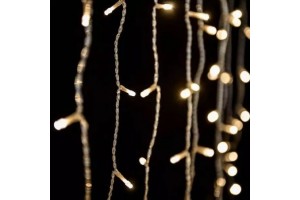 Dekortrend LED fényfüggöny 1,2x1,2 m, 143 LED, meleg fehér