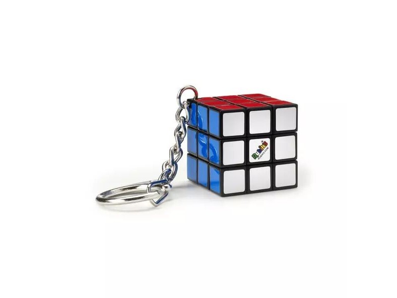 Rubik 3x3 kulcstartó - mini matricás kocka