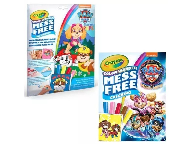 Crayola Color Wonder - Mancs őrjárat kifestő (maszatmentes)