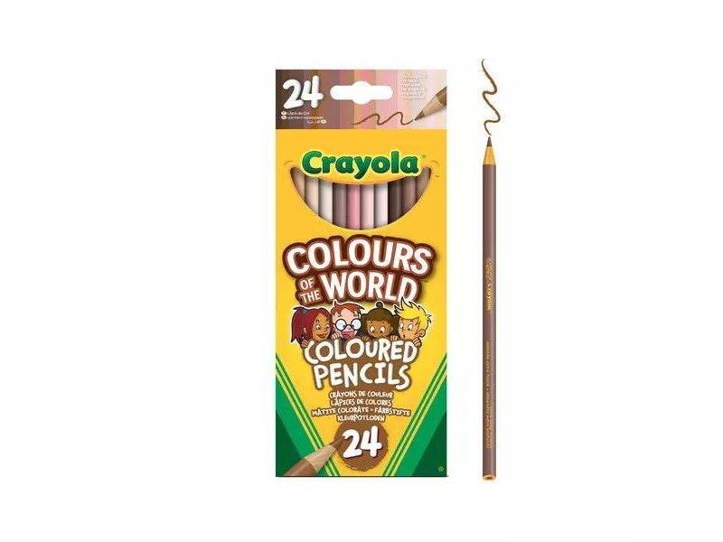 Crayola 24 db bőrszín ceruza készlet