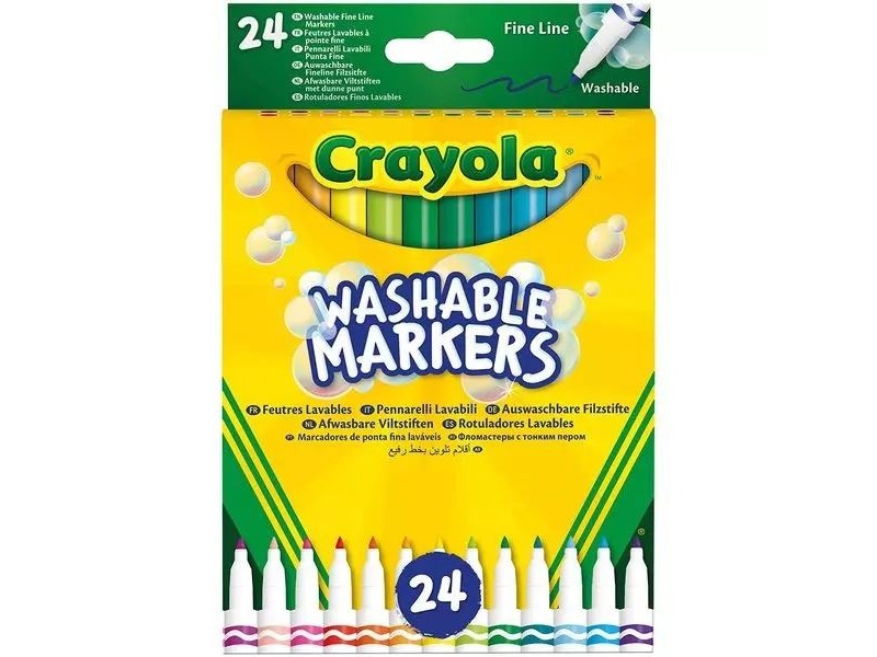 Crayola lemosható filctoll készlet - 24 db