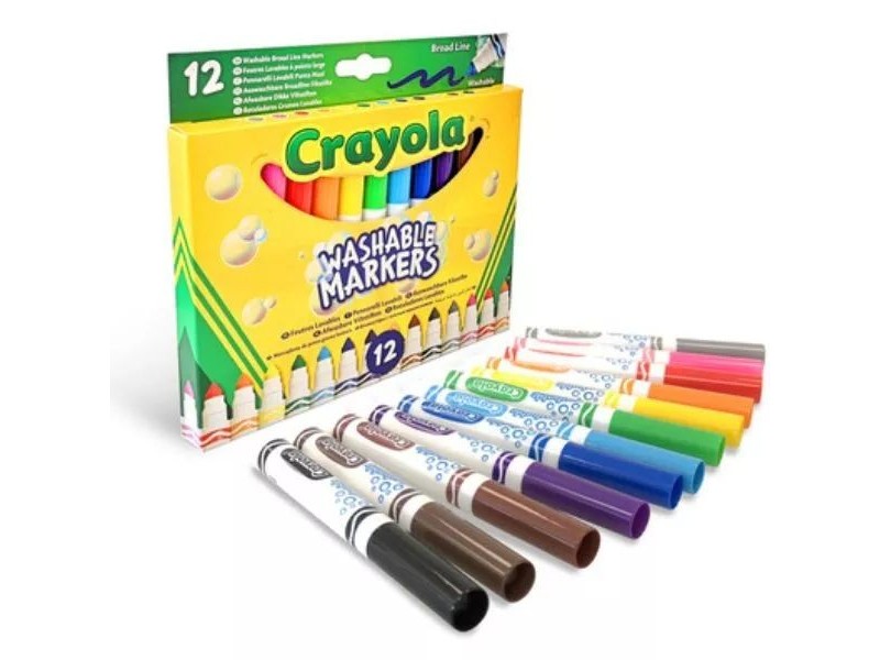 Crayola lemosható filctoll készlet – 12 db