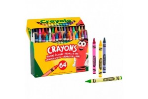 Crayola - 64 db zsírkréta, élénk színek