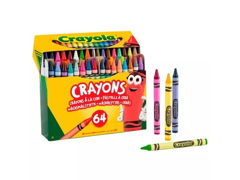 Crayola - 64 db zsírkréta, élénk színek