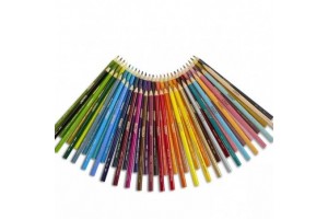 Crayola 50 színes ceruza - előre hegyezett, puha hegy
