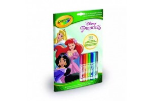 Crayola Disney hercegnő kifestő és 7 filctoll