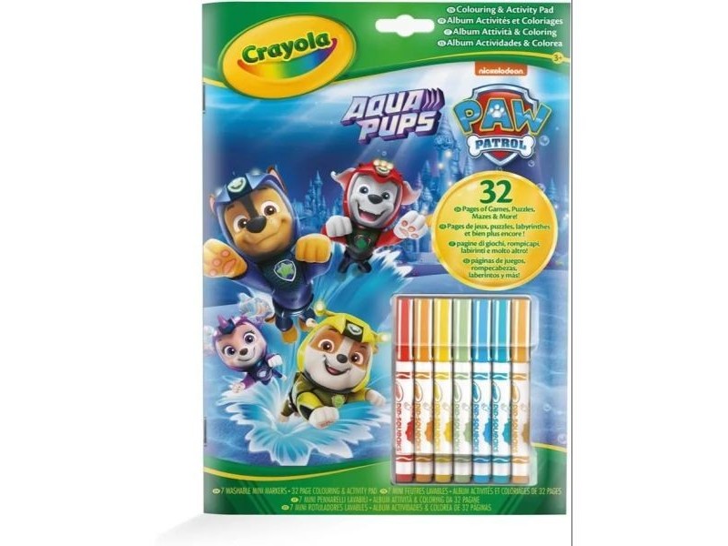 Crayola Mancs őrjárat kifestő és filctollak