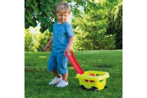 Ecoiffier húzós kocsi homokozókészlettel