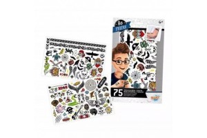 BUKI lemosható tetoválás fiúknak - 75 db