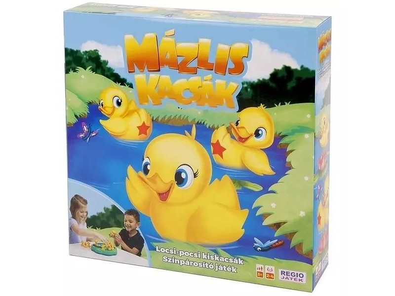 Mázlis kacsák társasjáték – 12 kacsa, tó pálya