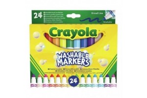 Crayola lemosható filctollak 24 db – tompahegyű