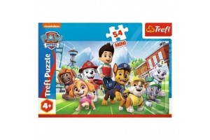 Trefl Mancs őrjárat 54 db mini puzzle — 20×13 cm