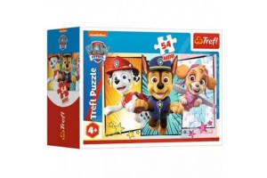 Trefl Mancs őrjárat 54 db mini puzzle — 20×13 cm