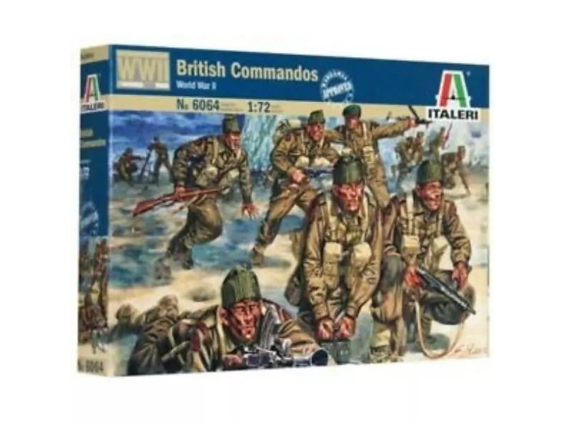 Italeri 1:72 brit gyalogosok - 50 festetlen figura
