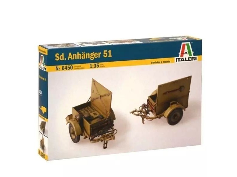 Italeri Sd. Anhanger 51 1:35 pótkocsi makett