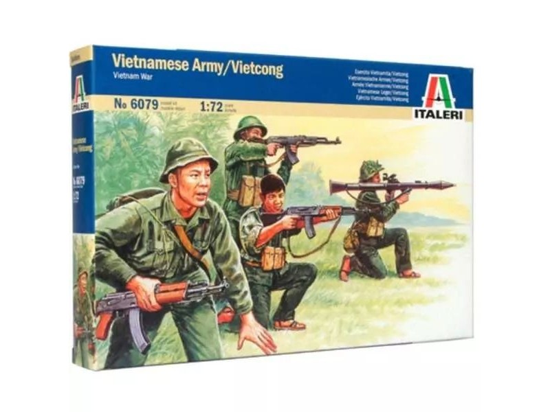 Italeri Vietnámi katonák 1:72 – 50 festetlen figura