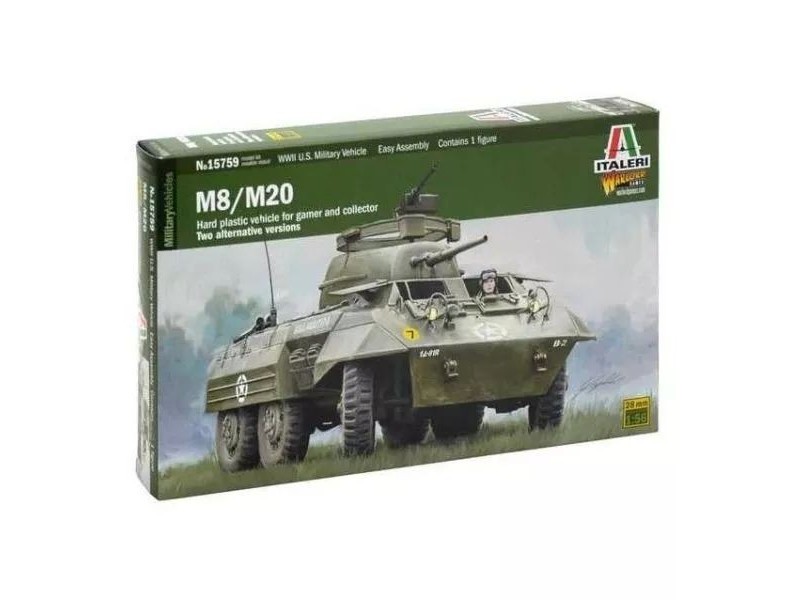 Italeri M8/M20 1:56 páncélautó makett