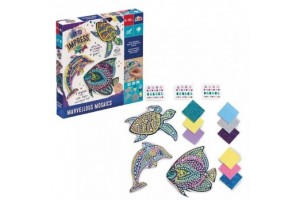 Tengeri állatok mozaikkészlet - teknős, delfin, hal