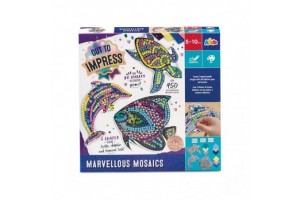 Tengeri állatok mozaikkészlet - teknős, delfin, hal