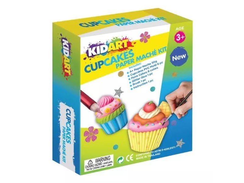 Kid Art papírmasé muffin készlet