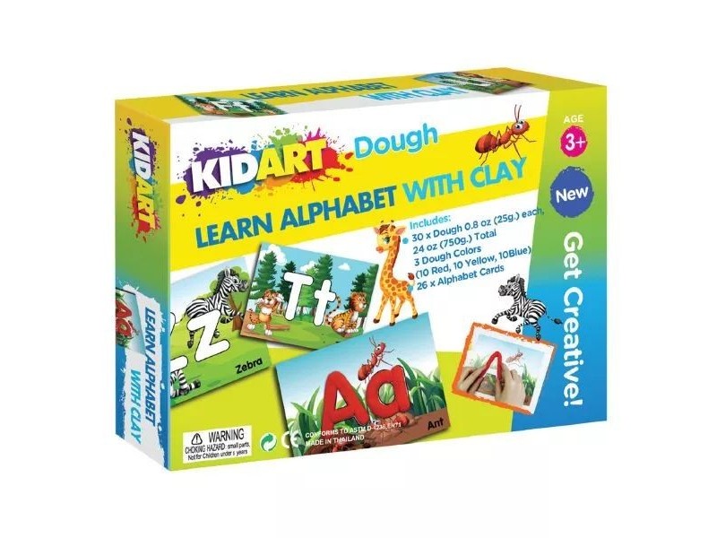 Kid Art: Játékos ABC — gyurma és betűk