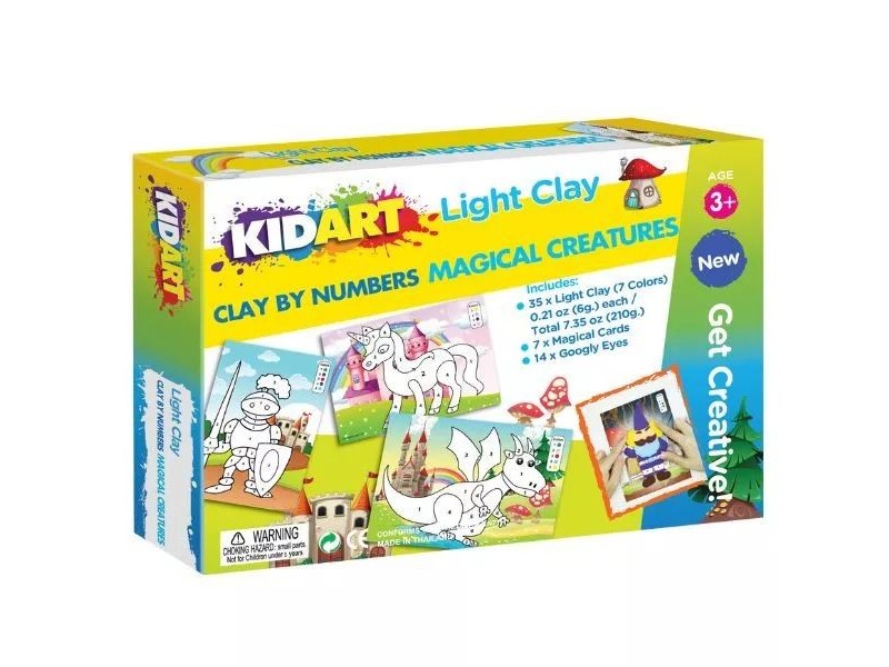 Kid Art gyurmázó készlet - Varázslatos lények (7 db)