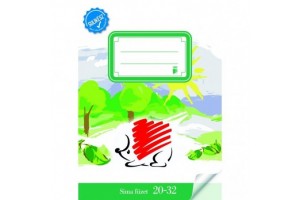 ICO Süni A5 sulikész sima füzet - 32 lap