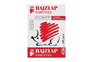 ICO Süni A4 famentes rajzlapok 20 db iratgyűjtőben