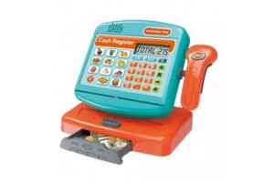 Elektronikus játék pénztárgép (kék-narancs)