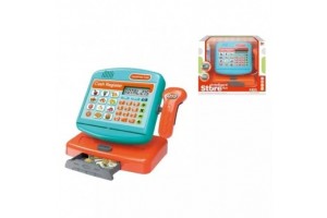 Elektronikus játék pénztárgép (kék-narancs)