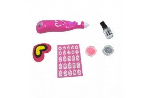 Csillámos körömstúdió lehúzható dekorokkal