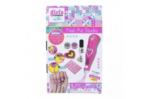 Csillámos körömstúdió lehúzható dekorokkal