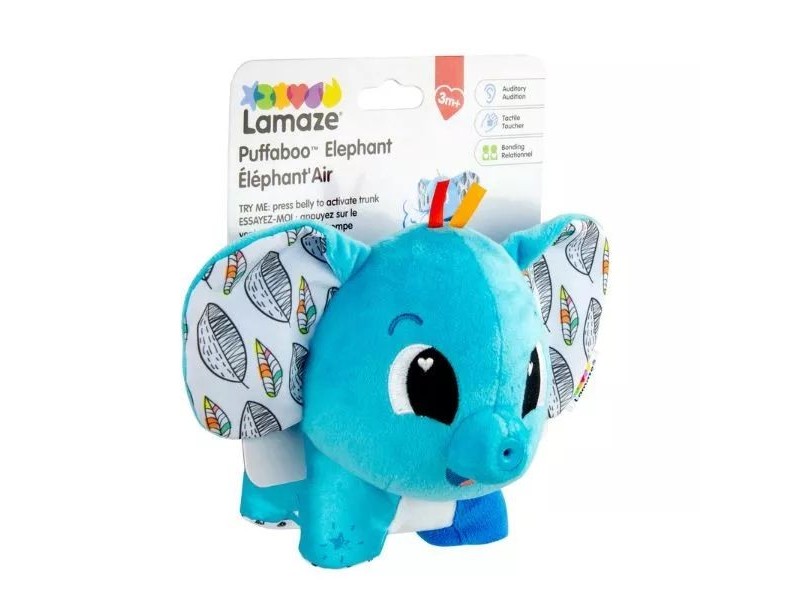 Lamaze Kukucska elefánt – sípoló és csörgő babajáték
