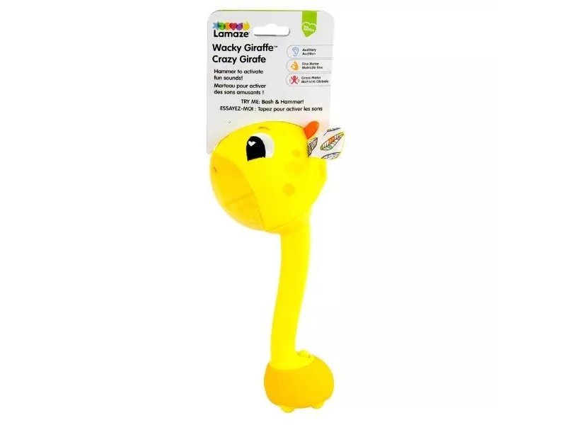 Lamaze mosolygós zsiráf csörgő plüss