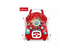 Rastar 3 az 1-ben zenélő járássegítő - piros