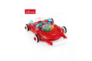 Rastar 3 az 1-ben zenélő járássegítő - piros