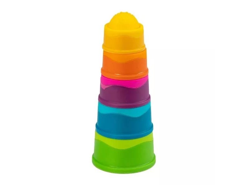 Fat Brain Toys puha toronyépítő bébijáték