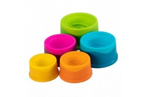 Fat Brain Toys puha toronyépítő bébijáték