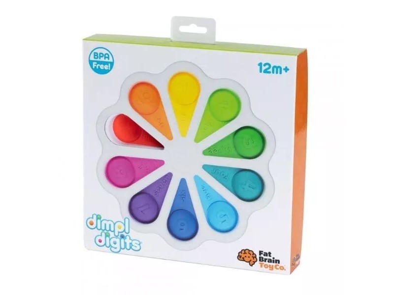 Nyomogatható szilikon virág számokkal (1–10)