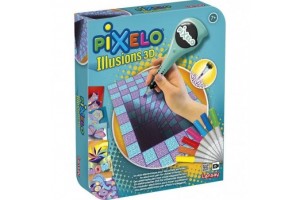 Pixelo lllúzió 3D készlet - pontozó toll és 7 kép