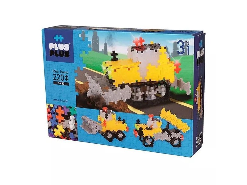 Plus-Plus útépítés szett - 220 db, 3 az 1-ben