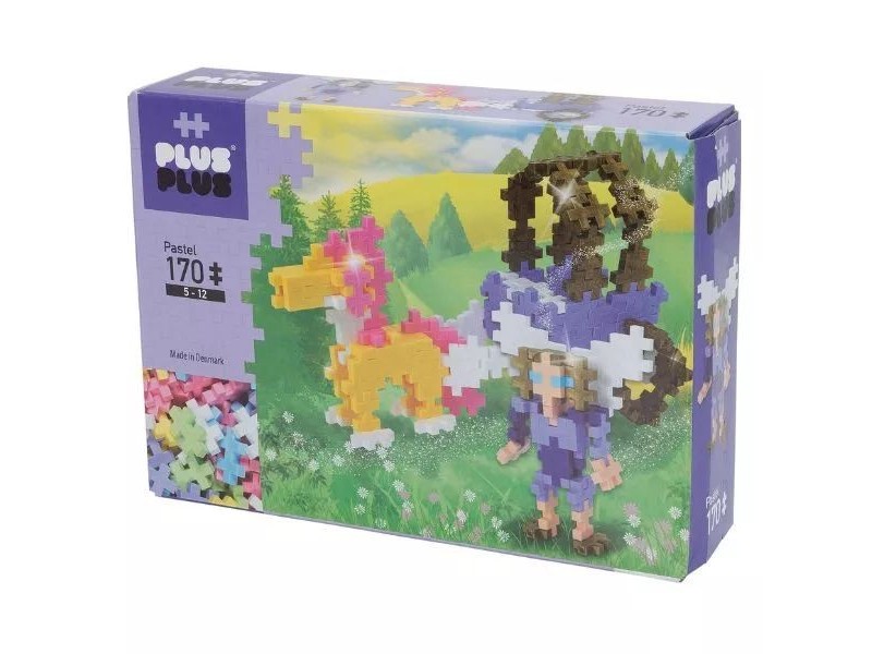 Plus-Plus pasztellszínű lovaskocsi - 170 db