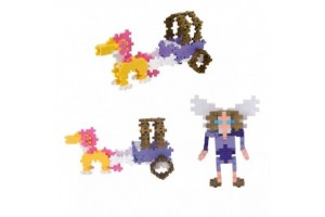 Plus-Plus pasztellszínű lovaskocsi - 170 db