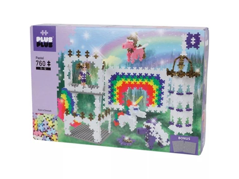 Plus-Plus Szivárványkastély - 760 darabos készlet